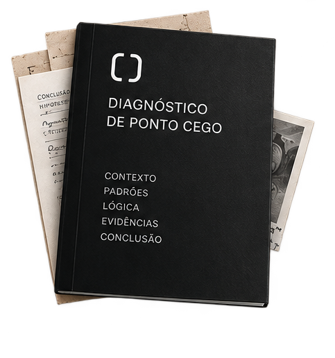 Documento Diagnóstico de Ponto Cego: contexto, padrões, lógica, evidências e conclusão.